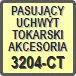 Piktogram - Pasujący uchwyt tokarski akcesoria: 3204-CT